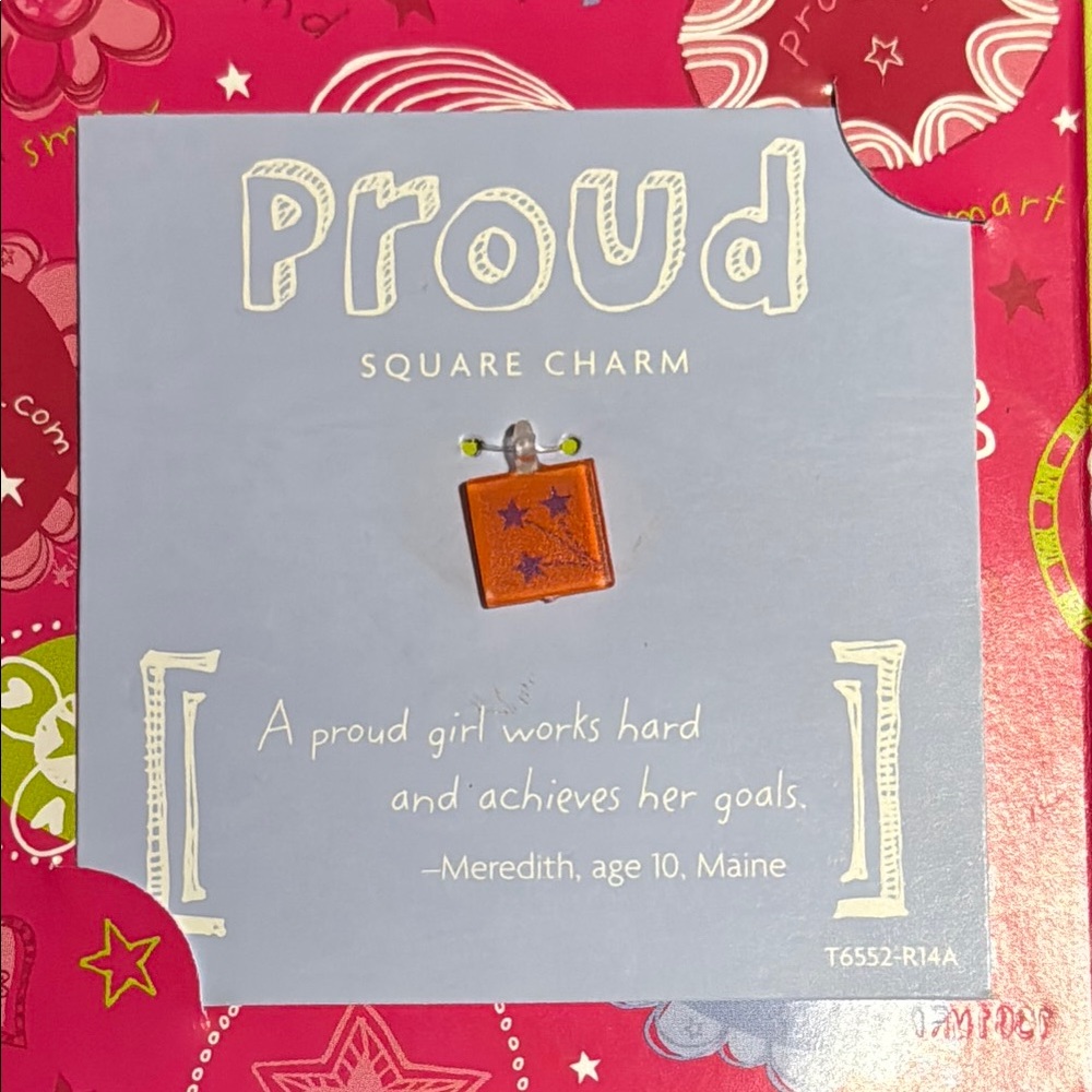 Proud Square Charm Pendant